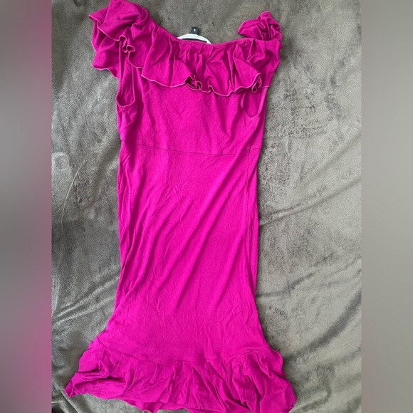 Diane von Furstenberg fucsia pink magenta dress size 4 - Picture 7 of 10